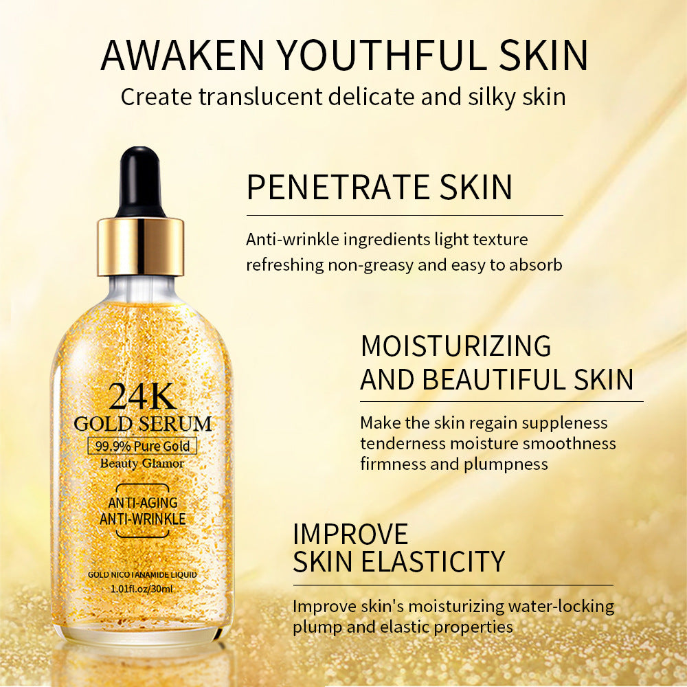 24K Gold Anti-Aging Face Serum — Firming, Brightening & Deep Hydration | 30ml