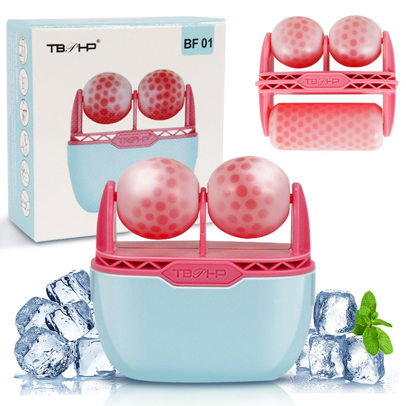 Ice Roller Face Dual Ended Cooling Massage Tool for Puffiness Relief Skin Soothing  Serum Absorption Booster