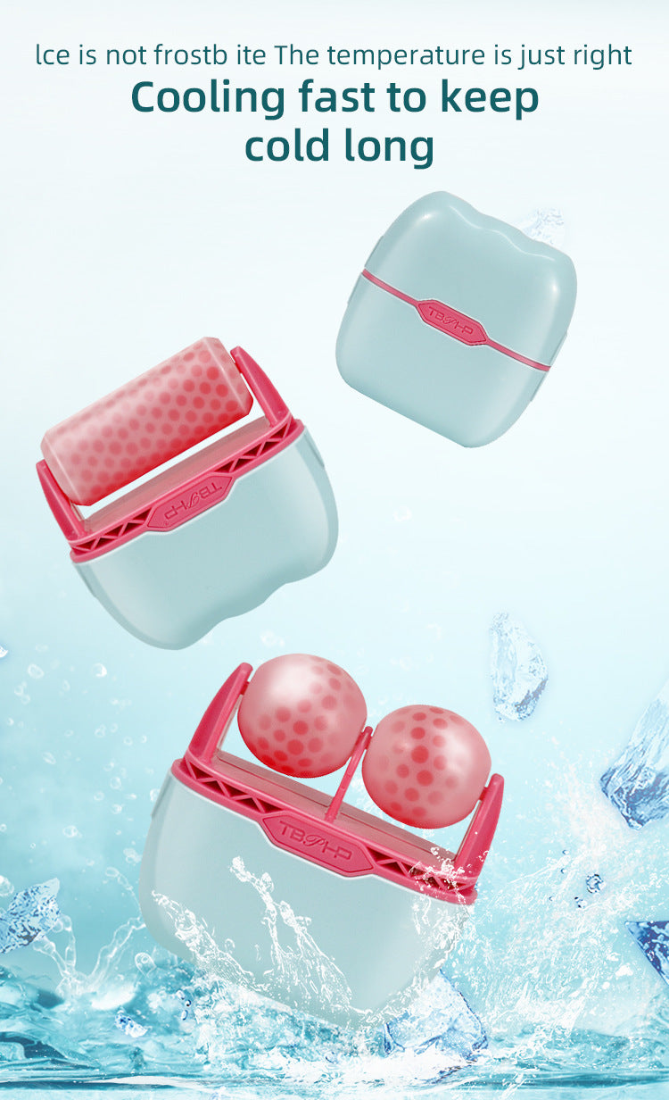 Ice Roller Face Dual Ended Cooling Massage Tool for Puffiness Relief Skin Soothing  Serum Absorption Booster