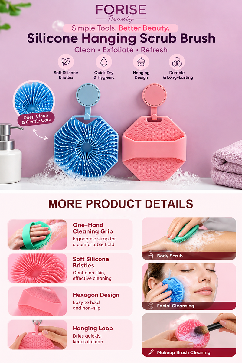 4-in-1 Silicone Facial Cleansing Brush - Features and Usage