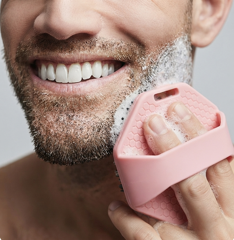 4-in-1 Silicone Facial Cleansing Brush - Features and Usage