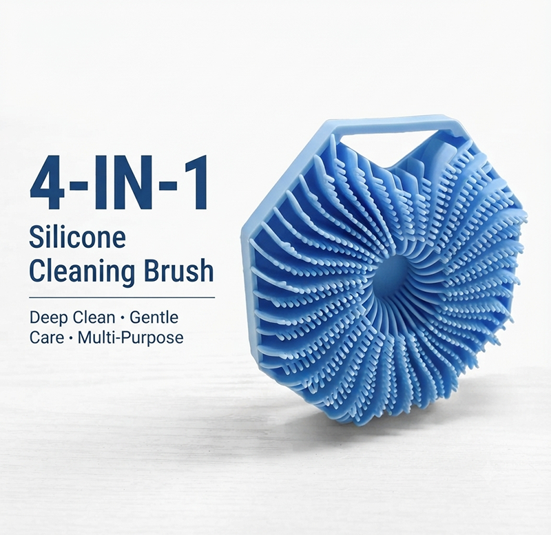 	4-in-1 Silicone Facial Cleansing Brush - Features and Usage