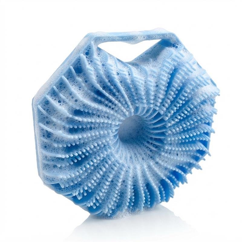4-in-1 Silicone Facial Cleansing Brush - Blue