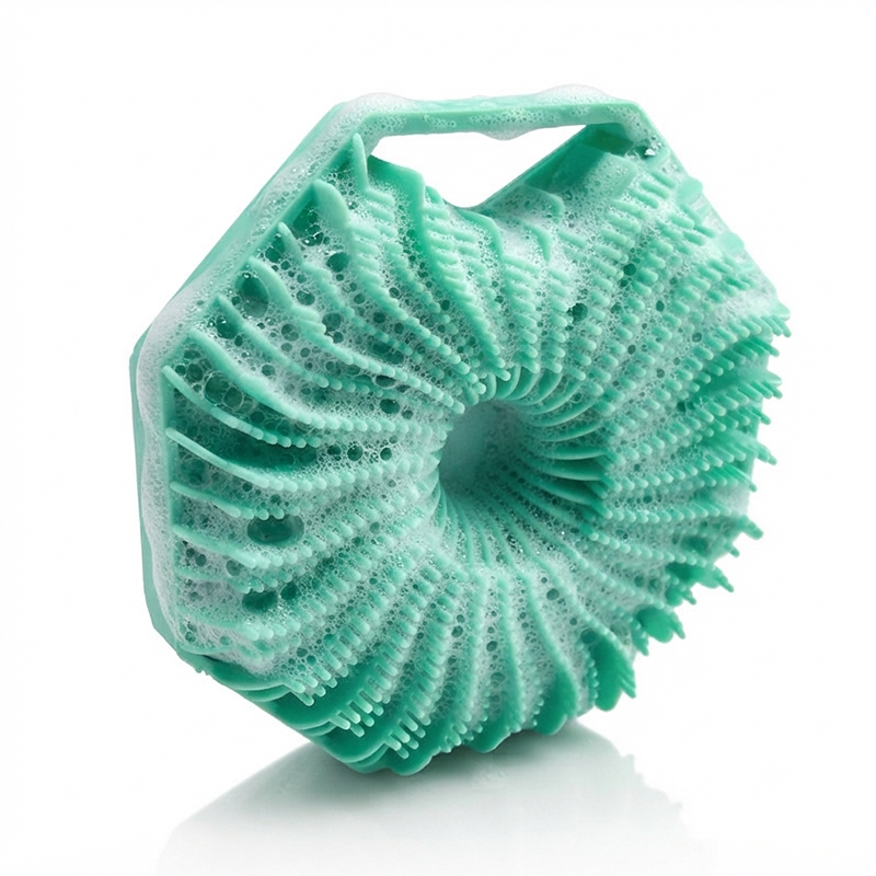 4-in-1 Silicone Facial Cleansing Brush - Green