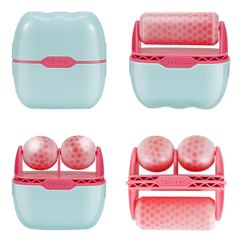 Ice Roller Face Dual Ended Cooling Massage Tool for Puffiness Relief Skin Soothing  Serum Absorption Booster