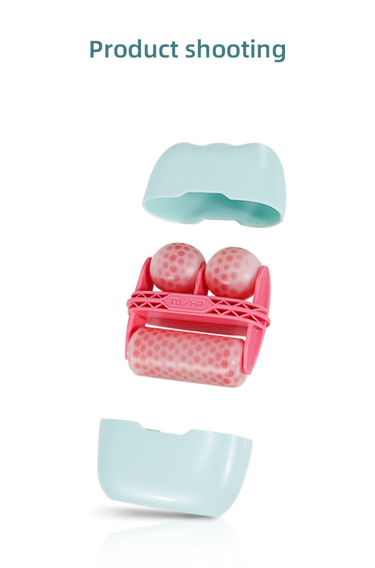 Ice Roller Face Dual Ended Cooling Massage Tool for Puffiness Relief Skin Soothing  Serum Absorption Booster