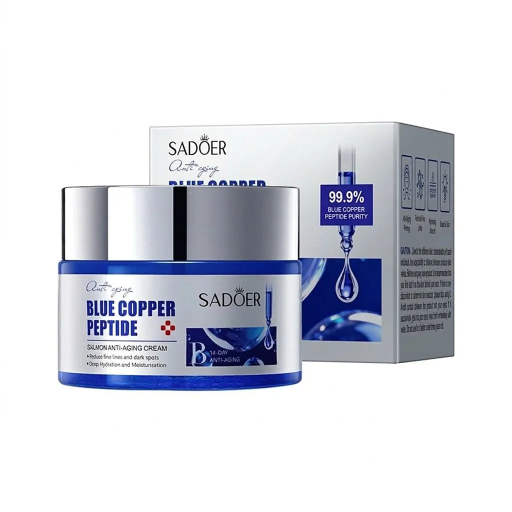 Sadoer Blue Copper Peptide Salmon Essence Moisturizing Facial Cream - 50g