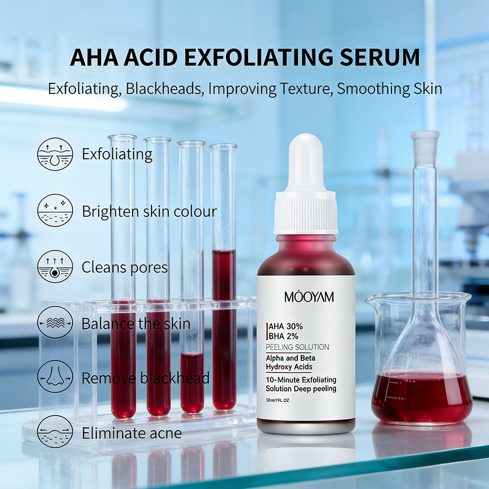 AHA Essence Exfoliating Serum Glycolic Acid Brightening Treatment For Dull Complexion Treatment