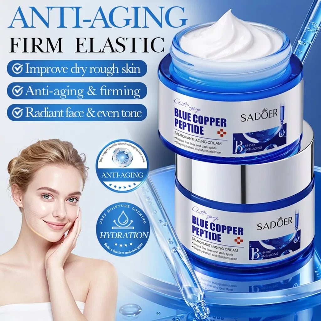 Sadoer Blue Copper Peptide Salmon Essence Moisturizing Facial Cream - 50g