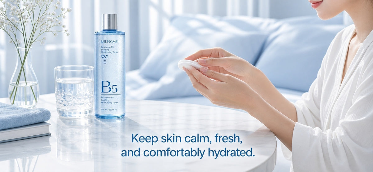 Provitamin B5 Centella Asiatica Soothing Toner Hydrating Moisturizing Facial Water for Sensitive Prone Skin