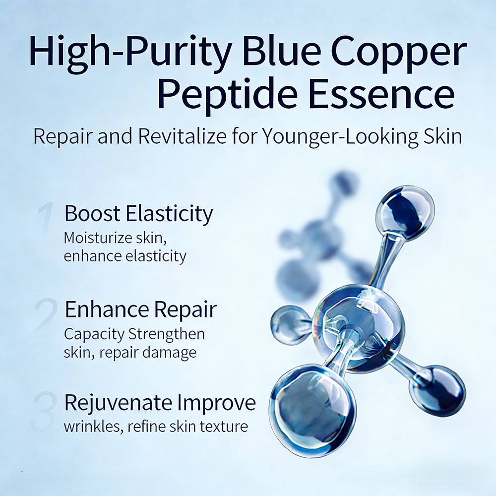 Professional Copper Peptide Serum Anti Aging Firming Face Essence for Wrinkles Fine Lines