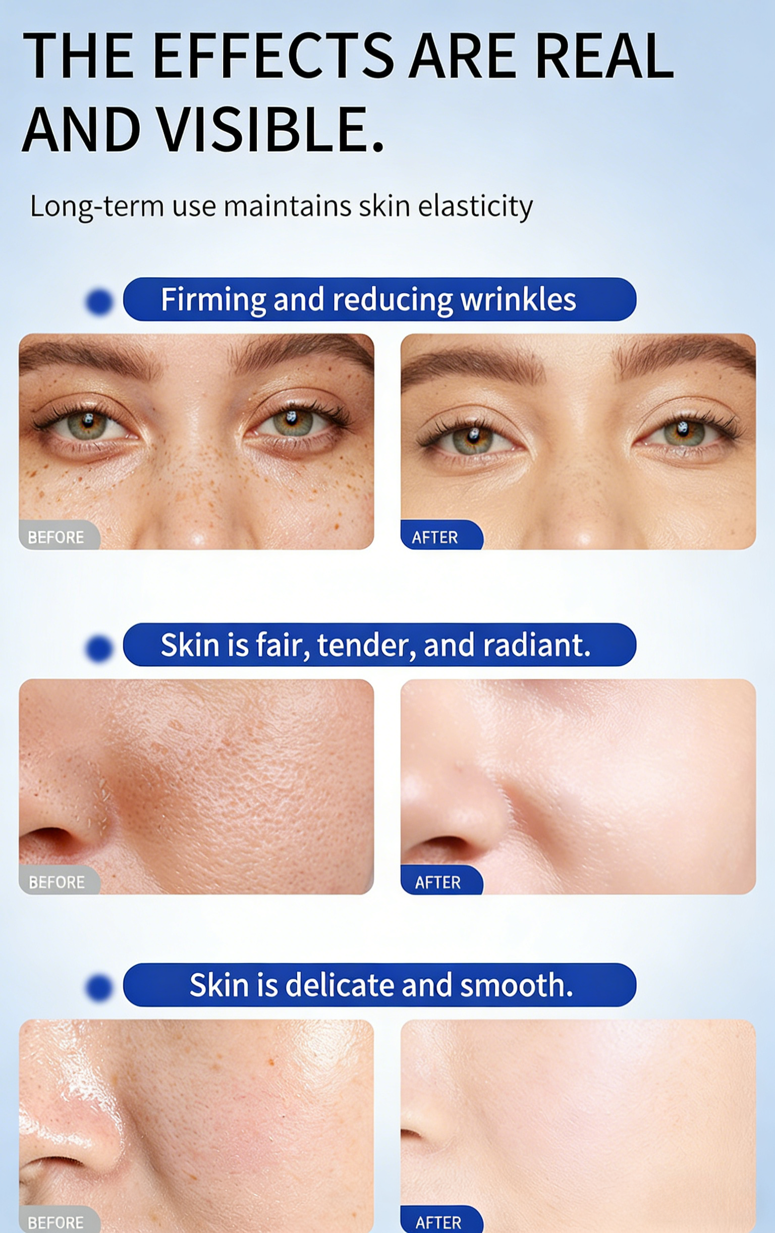 Professional Copper Peptide Serum Anti Aging Firming Face Essence for Wrinkles Fine Lines