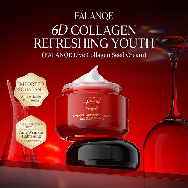 Woman applying Live Collagen Sleep Cream to her face – daily hydration and comfort for busy mornings and late nights