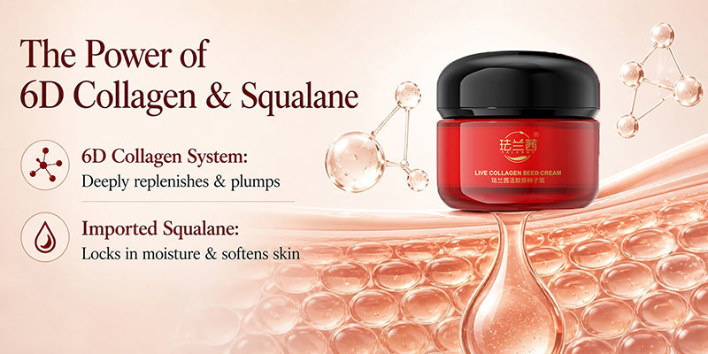 Firming Moisturizing Collagen Seed Cream Deep Hydration Plumping Face Cream Skin Nourish Elasticity Boost
