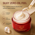 Woman applying Live Collagen Sleep Cream to her face – daily hydration and comfort for busy mornings and late nights