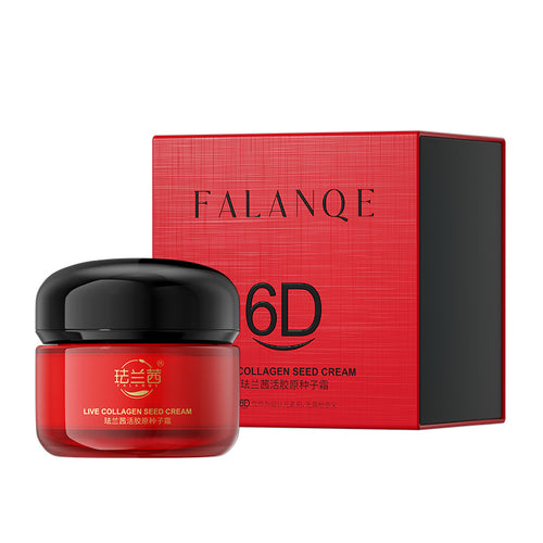 Woman applying Live Collagen Sleep Cream to her face – daily hydration and comfort for busy mornings and late nights