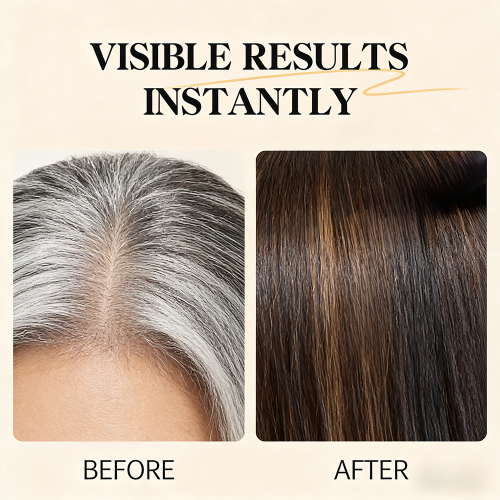 Magic Hair Color Brush Covering White Hair Fast Easy DIY Styling Tool For Home