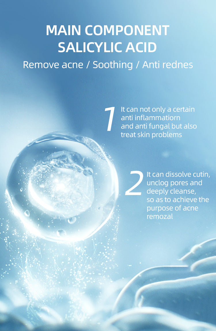 MOOYAM Salicylic Acid & Salvia Miltiorrhiza Remove Acne Gel 20g – soothes redness, removes acne, results in 12 hours, tube and box packaging