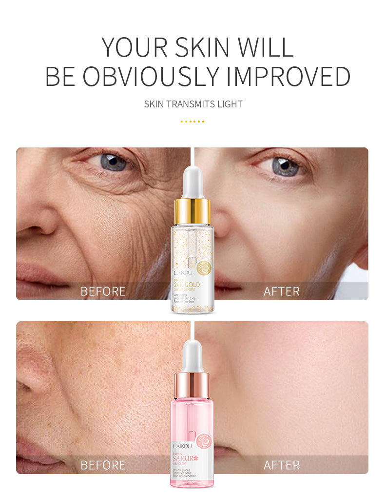 Cherry Blossoms Serum Peptide Complex Hyaluronic Acid for Daily Skin Firming and Deep Hydration