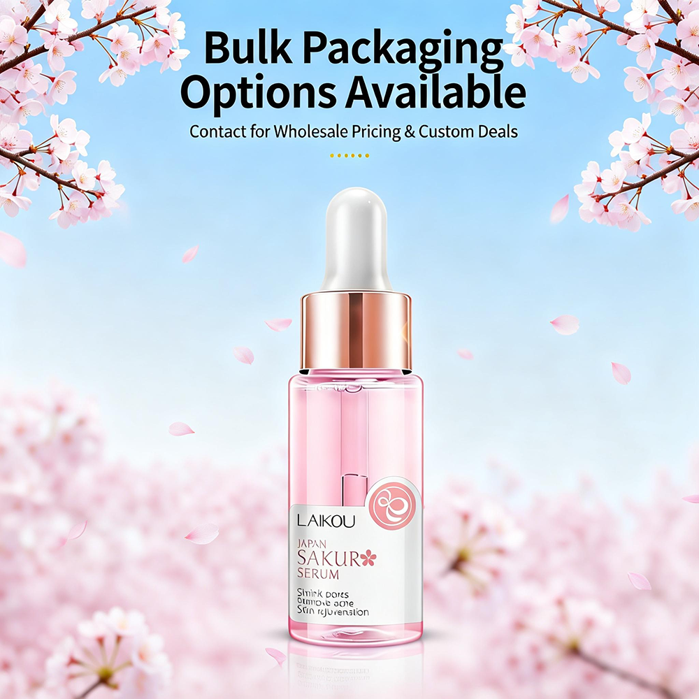 Cherry Blossoms Serum Peptide Complex Hyaluronic Acid for Daily Skin Firming and Deep Hydration