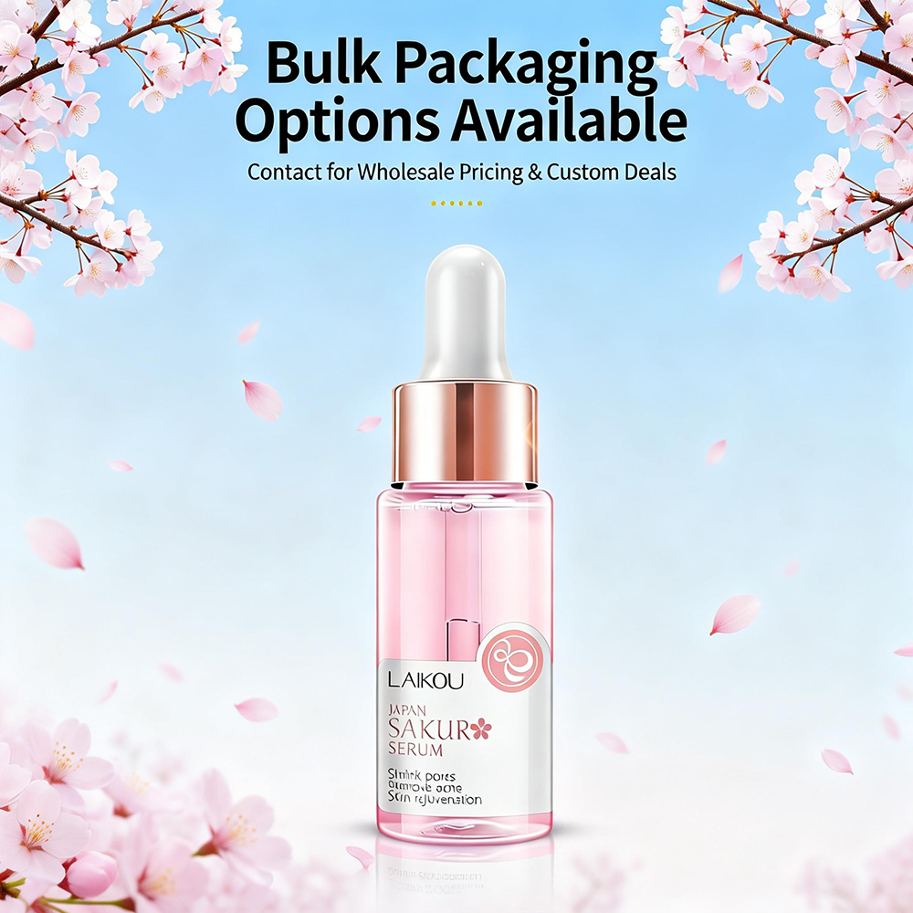 Cherry Blossoms Serum Peptide Complex Hyaluronic Acid for Daily Skin Firming and Deep Hydration