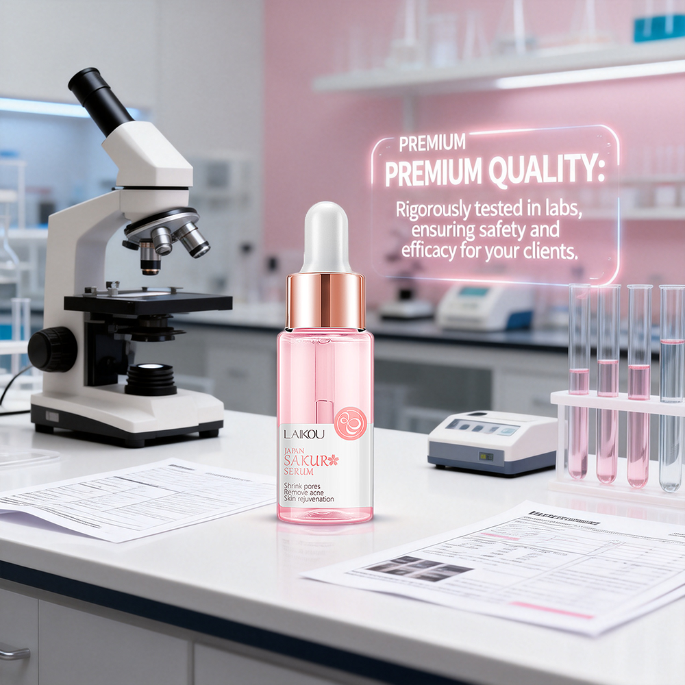 Cherry Blossoms Serum Peptide Complex Hyaluronic Acid for Daily Skin Firming and Deep Hydration