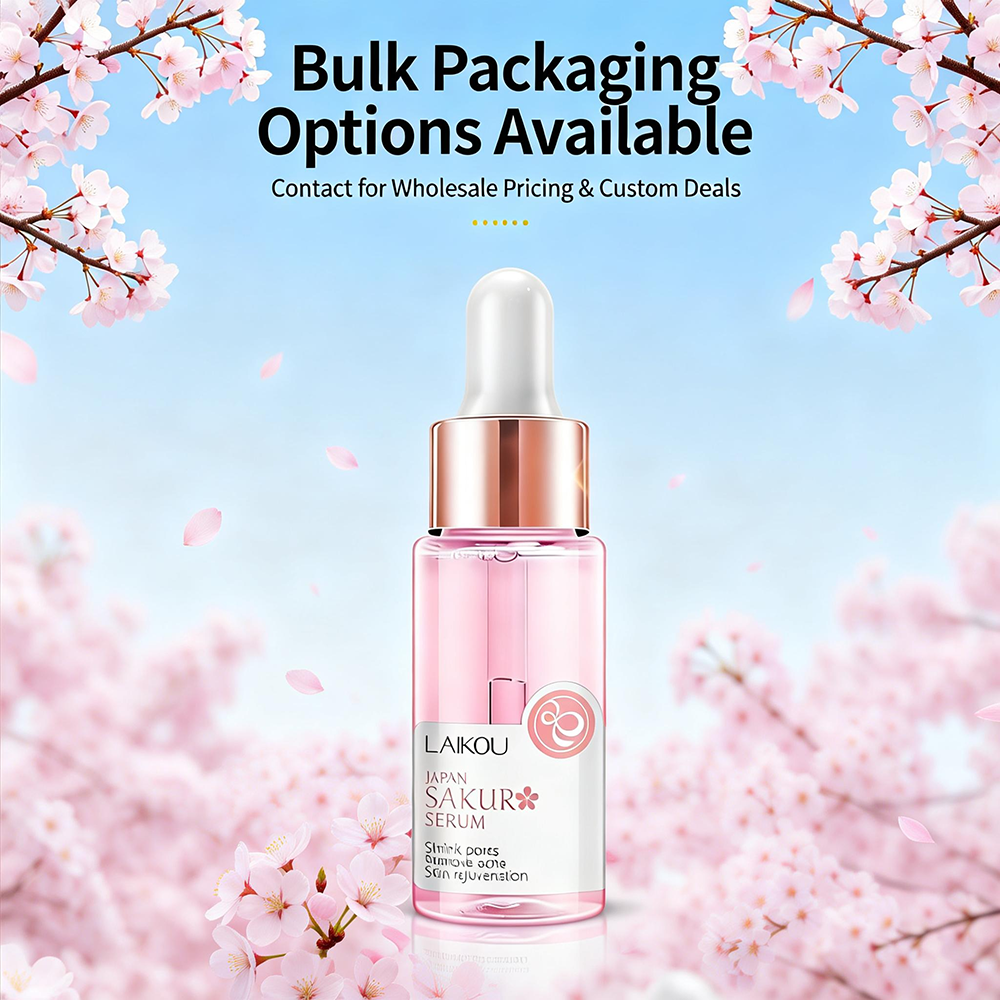 Cherry Blossoms Serum Peptide Complex Hyaluronic Acid for Daily Skin Firming and Deep Hydration
