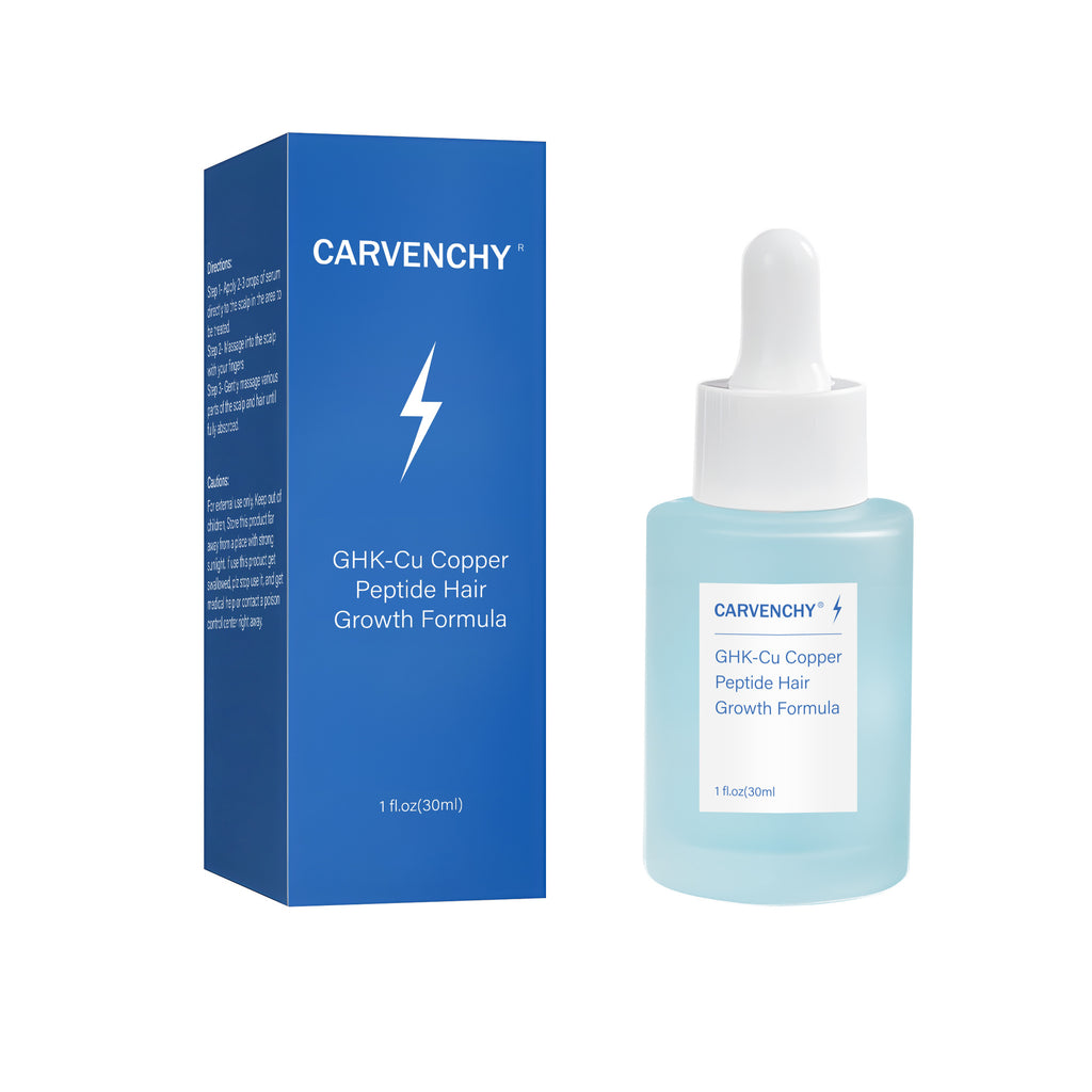 CARVENCHY GHK-Cu Copper Peptide Hair Growth Formula Serum 30ml - Nourishes scalp, strengthens hair follicles and reduces hair loss