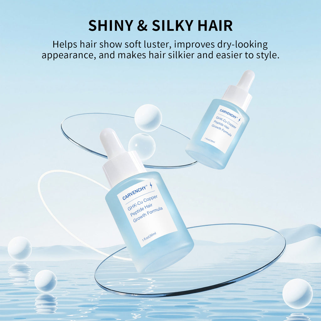CARVENCHY GHK-Cu Copper Peptide Hair Growth Formula Serum 30ml - Nourishes scalp, strengthens hair follicles and reduces hair loss