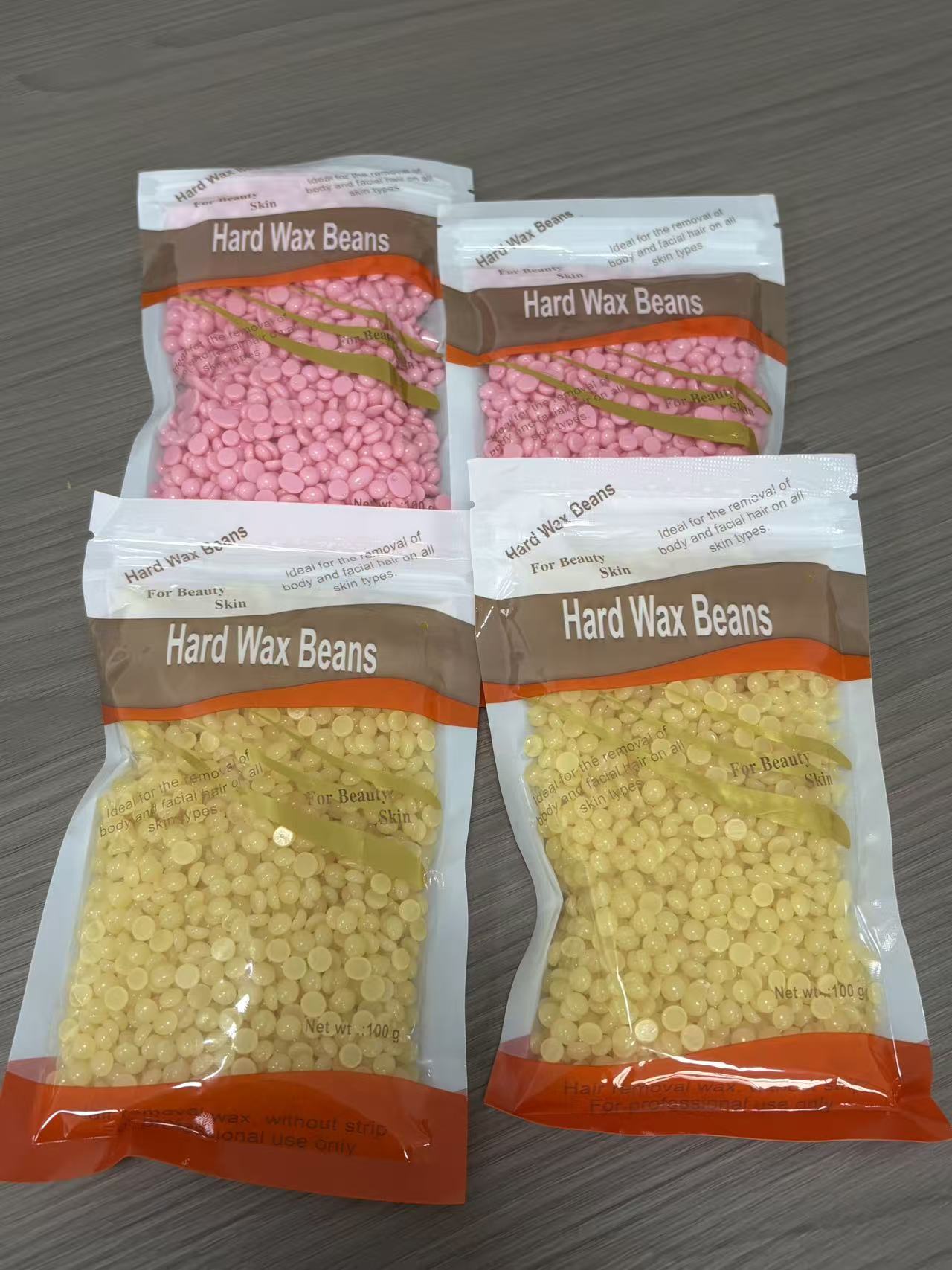 Hard Wax Beans Natural Resin Kit Hair Removal Fast Easy Home Use Suitable for Legs Arms Face Natural Resin