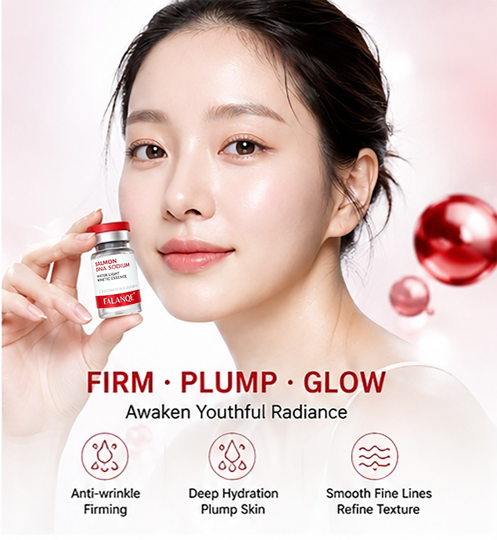 FALANQE Salmon DNA Sodium Water Light Kinetic Essence - Anti-wrinkle firming serum for deep hydration, plump skin and smooth fine lines