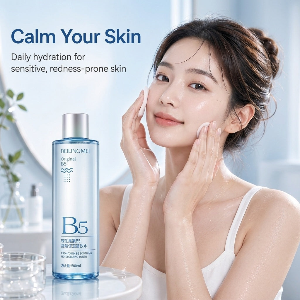 Provitamin B5 Centella Asiatica Soothing Toner Hydrating Moisturizing Facial Water for Sensitive Prone Skin