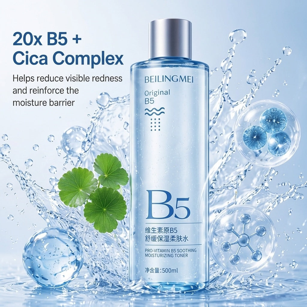 Provitamin B5 Centella Asiatica Soothing Toner Hydrating Moisturizing Facial Water for Sensitive Prone Skin