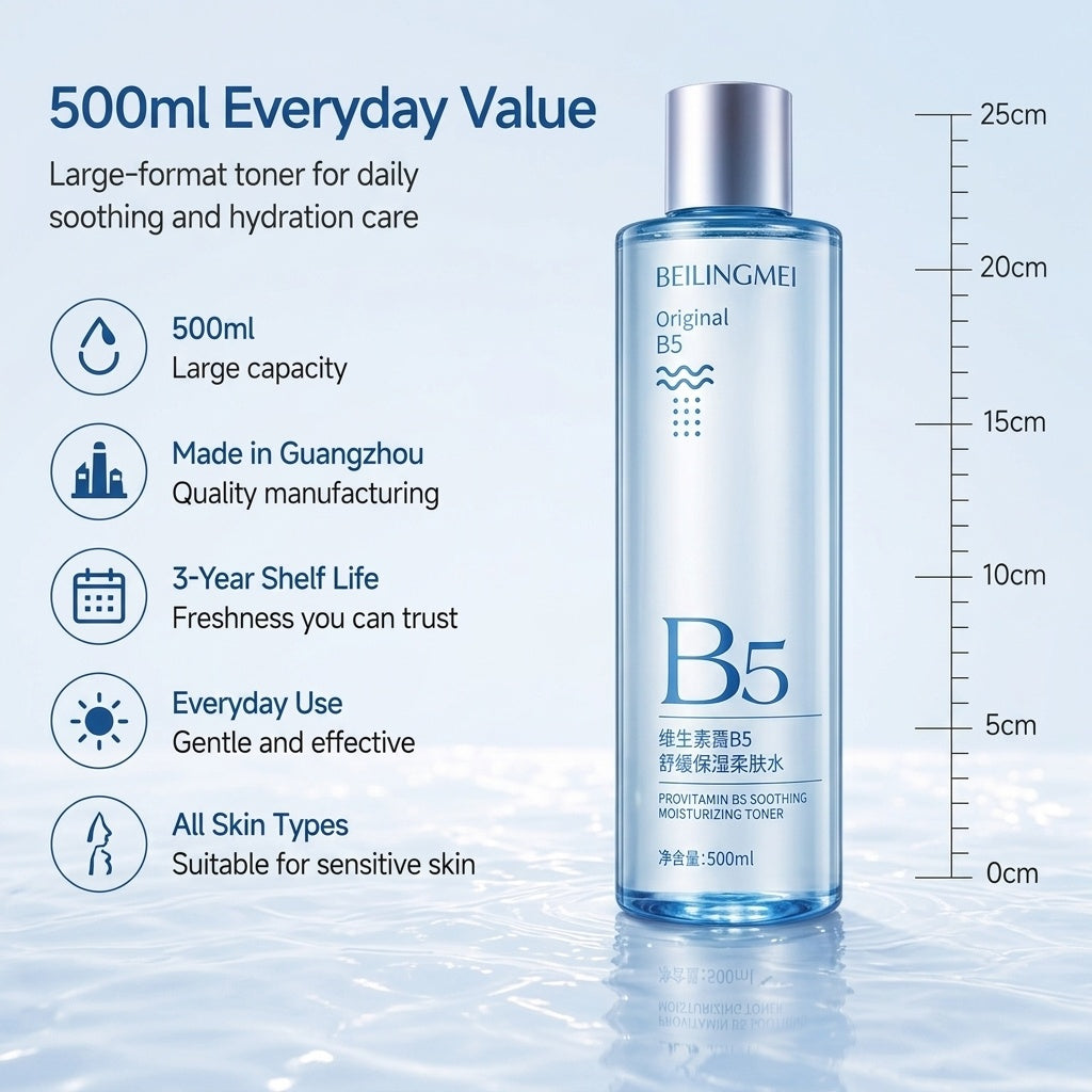 Provitamin B5 Centella Asiatica Soothing Toner Hydrating Moisturizing Facial Water for Sensitive Prone Skin