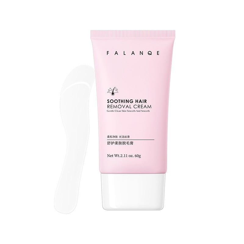 FORISE Beauty Soothing Hair Removal Cream 60g - Gentle depilatory cream in pink tube for smooth, hair-free skin