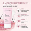 FORISE Beauty Soothing Hair Removal Cream 60g - Gentle depilatory cream in pink tube for smooth, hair-free skin