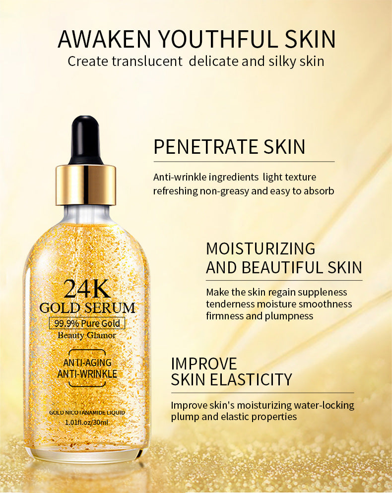 24K Gold Anti-Aging Face Serum — Firming, Brightening & Deep Hydration | 30ml