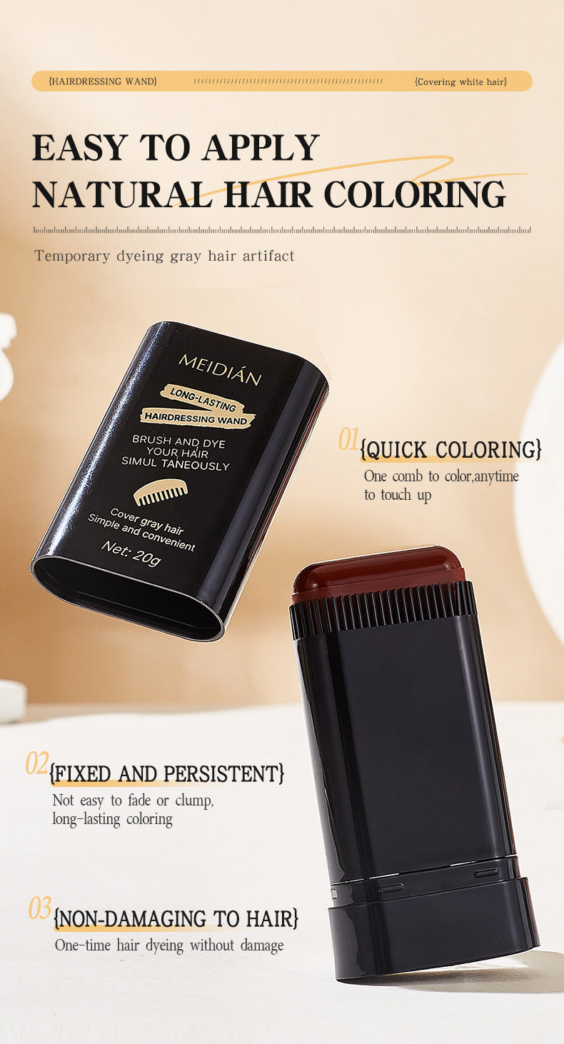 Magic Hair Color Brush Covering White Hair Fast Easy DIY Styling Tool For Home