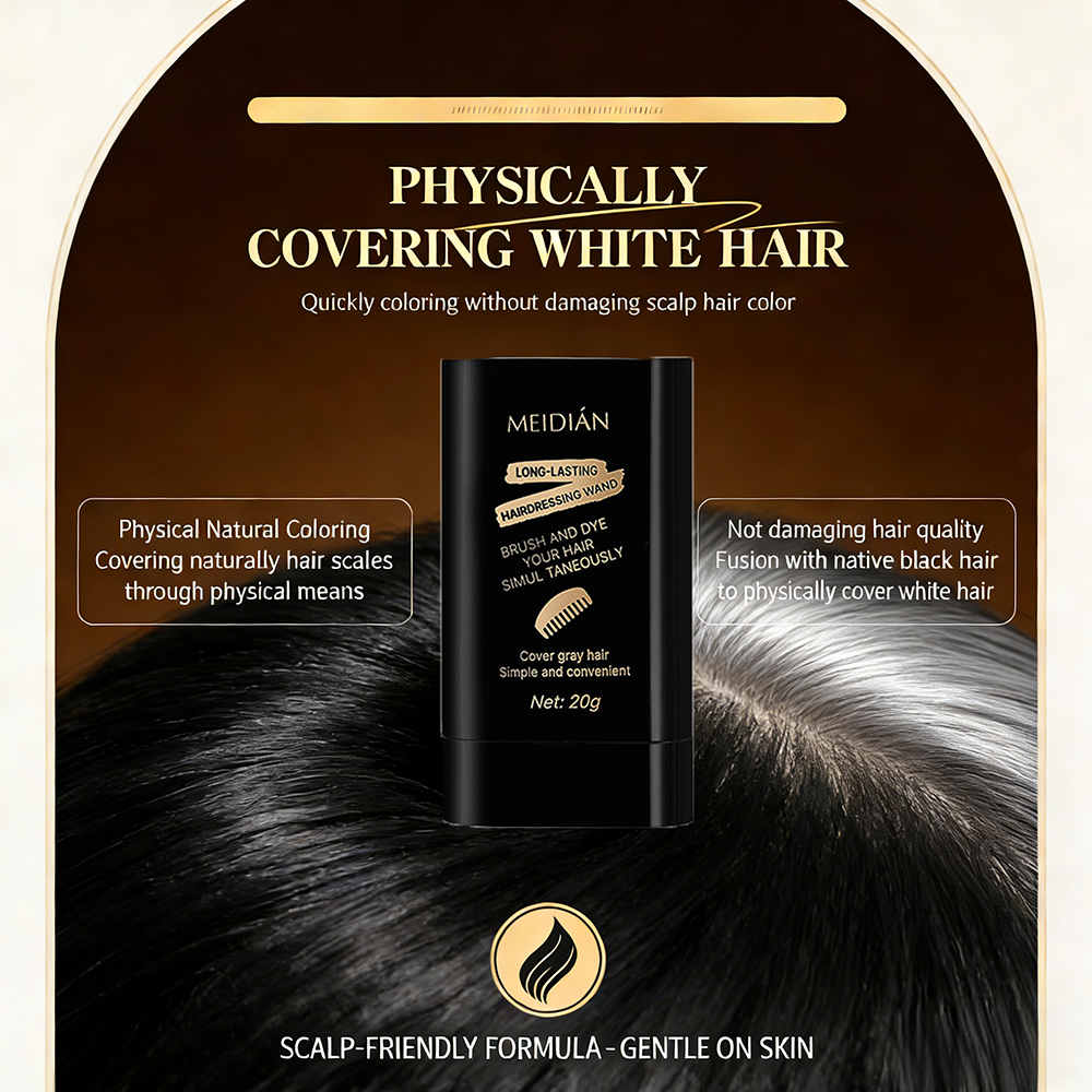 Magic Hair Color Brush Covering White Hair Fast Easy DIY Styling Tool For Home