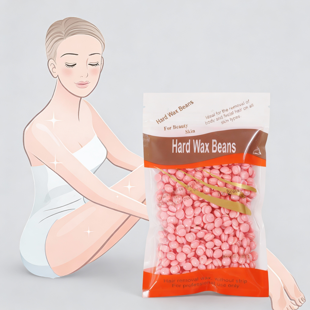 Hard Wax Beans Natural Resin Kit Hair Removal Fast Easy Home Use Suitable for Legs Arms Face Natural Resin
