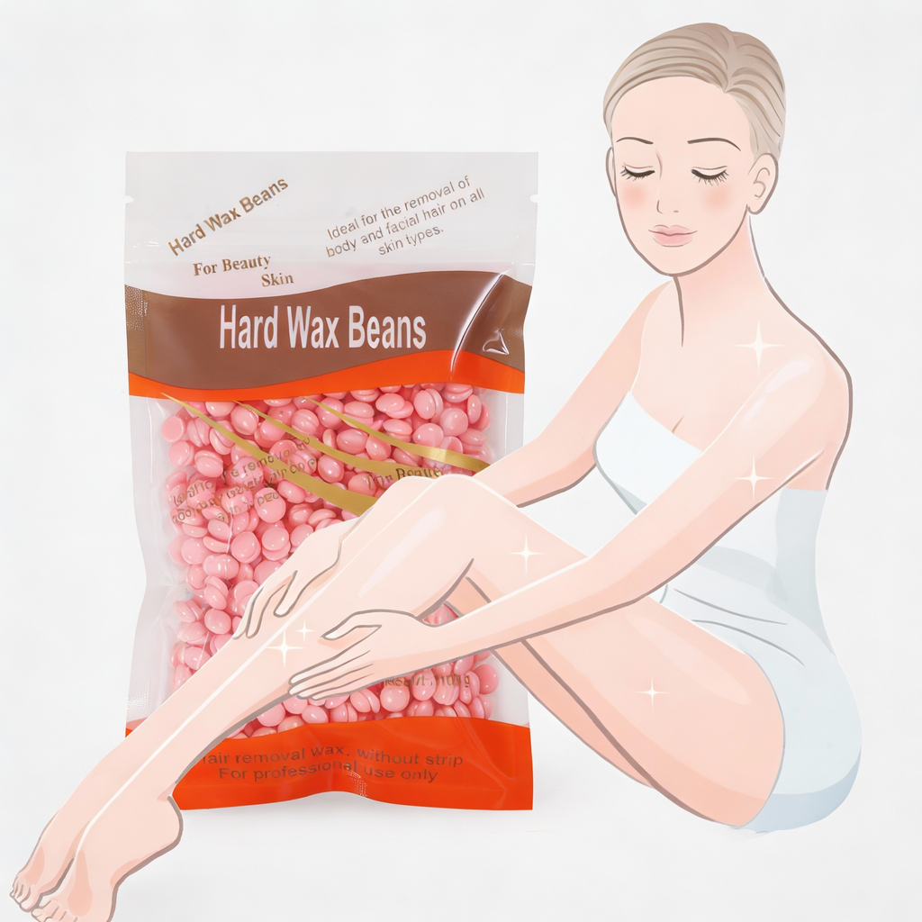 Hard Wax Beans Natural Resin Kit Hair Removal Fast Easy Home Use Suitable for Legs Arms Face Natural Resin