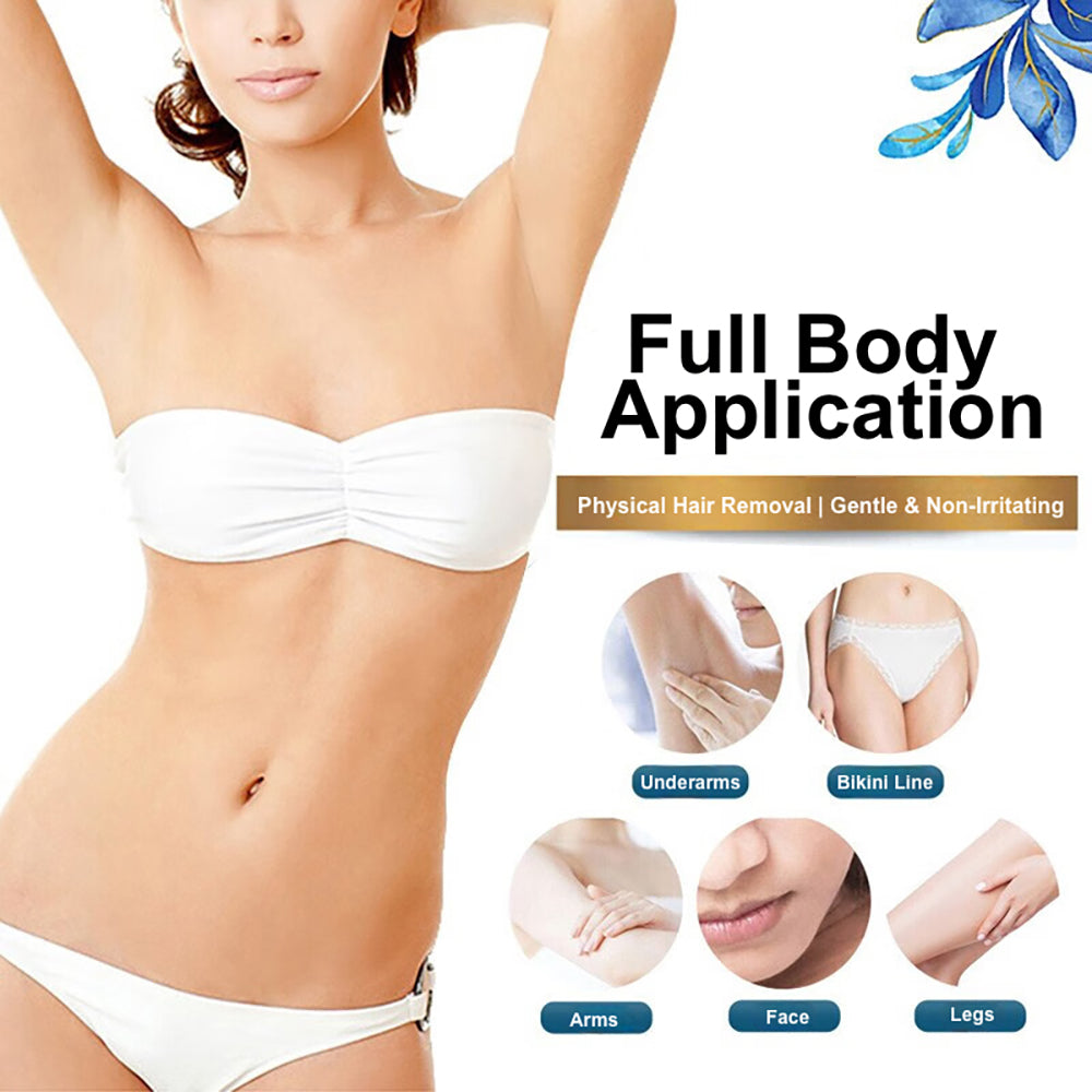 Hard Wax Beans Natural Resin Kit Hair Removal Fast Easy Home Use Suitable for Legs Arms Face Natural Resin