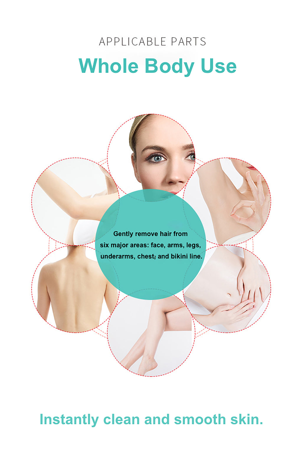 Hard Wax Beans Natural Resin Kit Hair Removal Fast Easy Home Use Suitable for Legs Arms Face Natural Resin