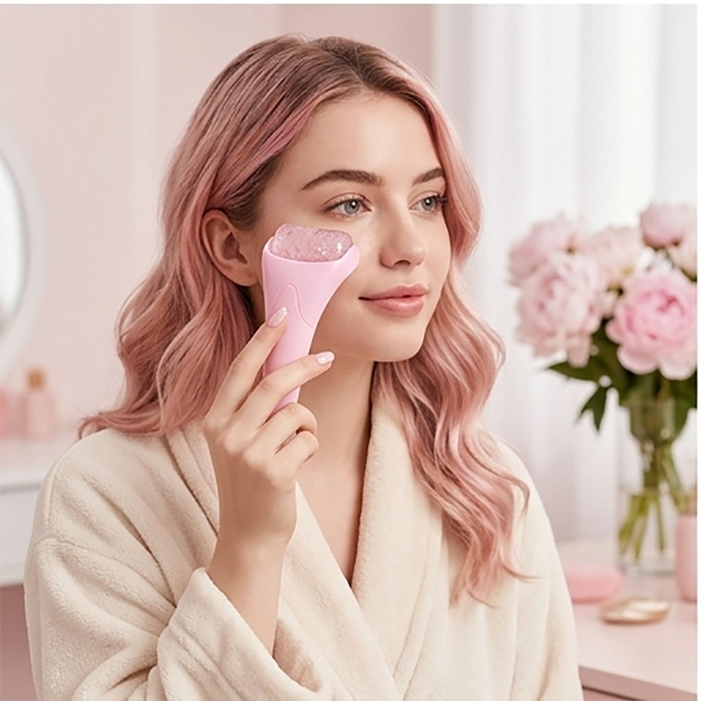 Facial Ice Roller for Jawline Lift  Slimming Enhance Skincare Penetration Reusable Handle Roller