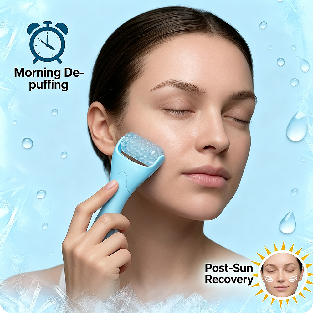 Facial Ice Roller for Jawline Lift  Slimming Enhance Skincare Penetration Reusable Handle Roller