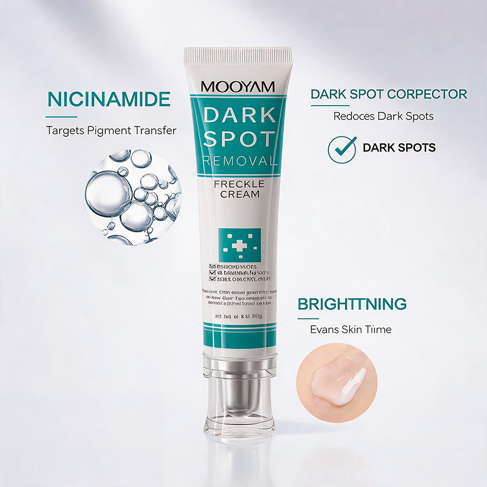 MOOYAM Dark Spot Removal Freckle Cream - Reduces dark spots, fades freckles and evens skin tone for a clearer, brighter complexion