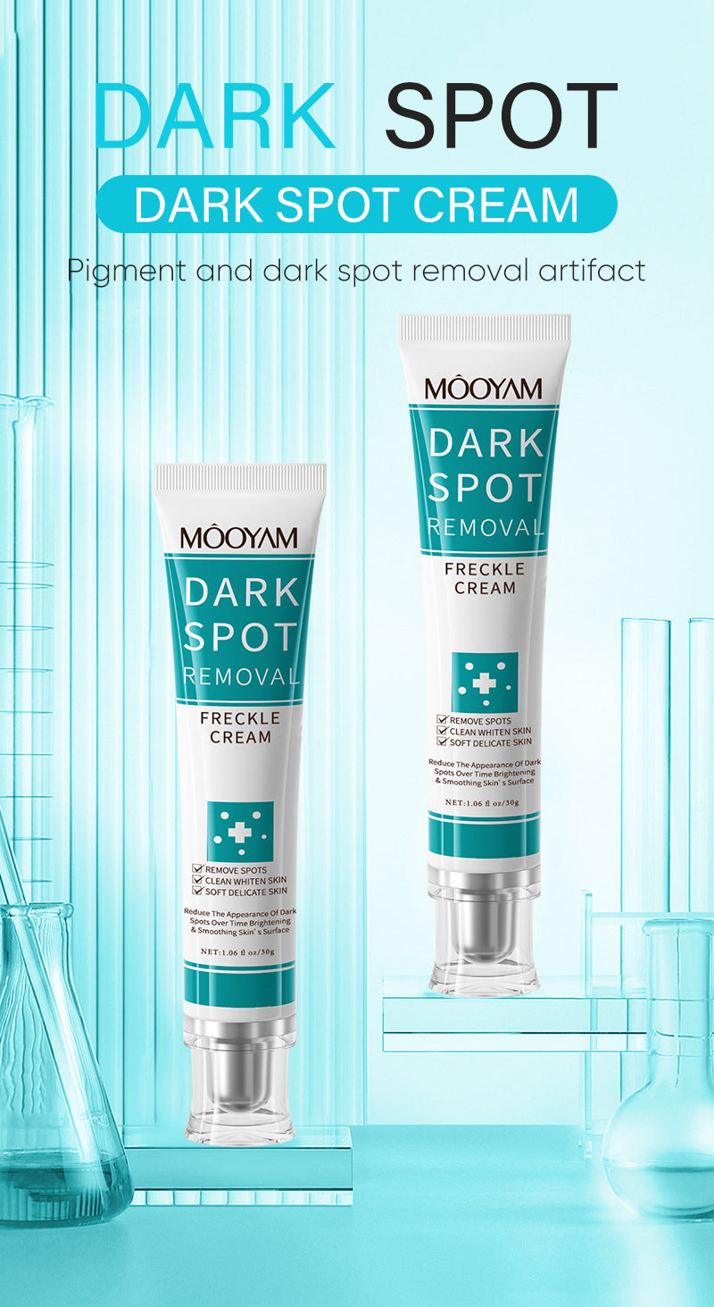 MOOYAM Dark Spot Removal Freckle Cream - Reduces dark spots, fades freckles and evens skin tone for a clearer, brighter complexion