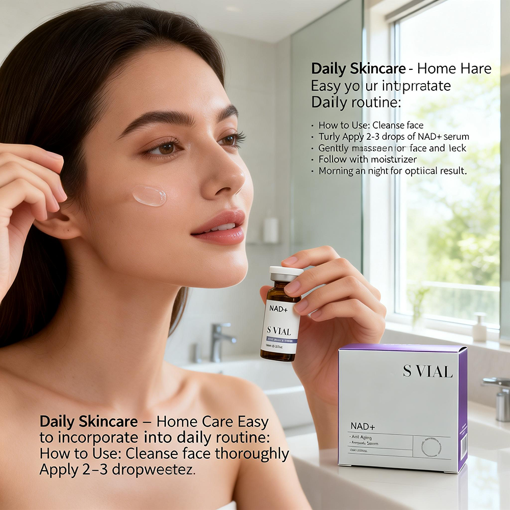 SVIAL NAD+ Serum Hyaluronic Acid Skin Firming Tightening Essence for home Care 10ml