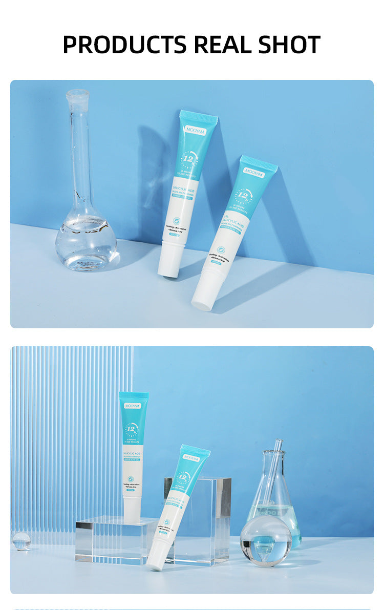 Salicylic Acid Acne Cream Treatment For Pimples Blackheads Herbal Extract Fast Repairing Skin Care