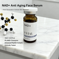 S VIAL NAD+ Anti Aging Ampoule Serum 10ml, Next-Generation Cellular Rejuvenation, with box packaging